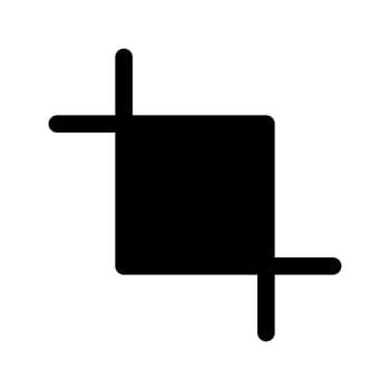 Crop Icon Vector Symbol Design Illustration