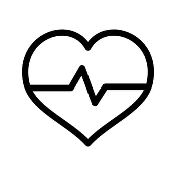 Heartbeat Icon Vector Symbol Design Illustration