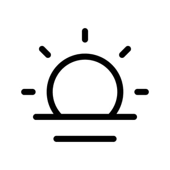 Sunset Icon Vector Symbol Design Illustration