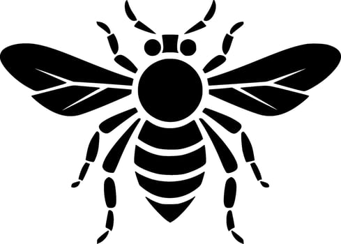 Bee - High Quality Vector Logo - Vector illustration ideal for T-shirt graphic