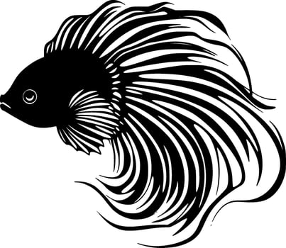 Beta Fish - High Quality Vector Logo - Vector illustration ideal for T-shirt graphic