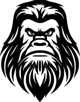 Bigfoot - Minimalist and Flat Logo - Vector illustration