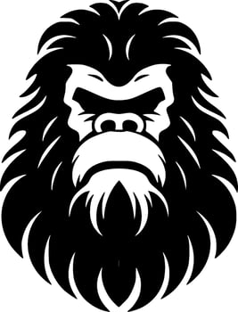 Bigfoot - Minimalist and Flat Logo - Vector illustration