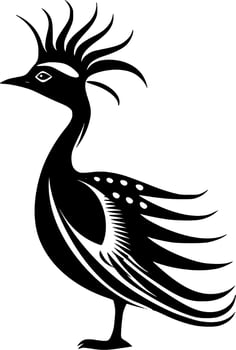 Bird - Black and White Isolated Icon - Vector illustration