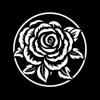 Flower - Minimalist and Flat Logo - Vector illustration