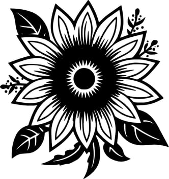 Flower - High Quality Vector Logo - Vector illustration ideal for T-shirt graphic