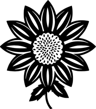 Flower - Minimalist and Flat Logo - Vector illustration