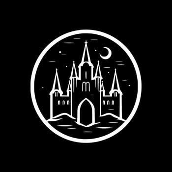 Gothic - Minimalist and Flat Logo - Vector illustration