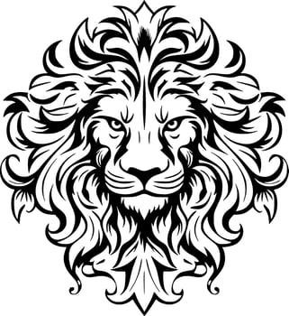 Lion - Minimalist and Flat Logo - Vector illustration