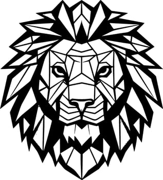 Lion, Minimalist and Simple Silhouette - Vector illustration