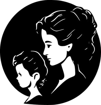 Mom - Minimalist and Flat Logo - Vector illustration