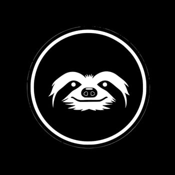 Sloth - Minimalist and Flat Logo - Vector illustration
