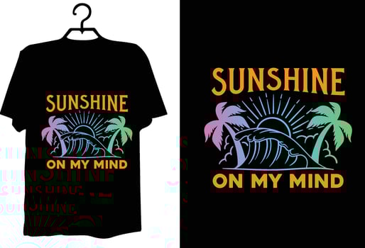 Summer t shirt design vector