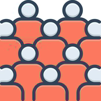 color icon for mass vector