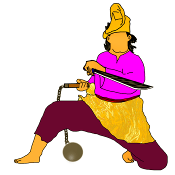 Icon costume Malay warrior png