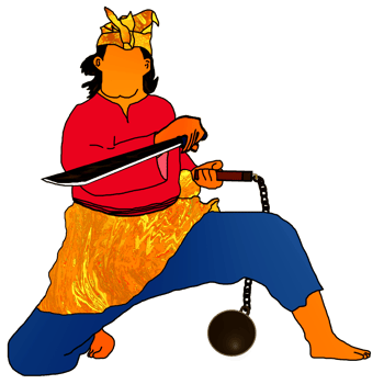 Icon costume Malay warrior png