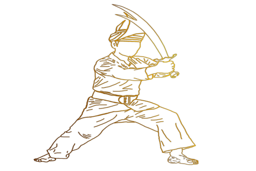 Icon costume Malay warrior png