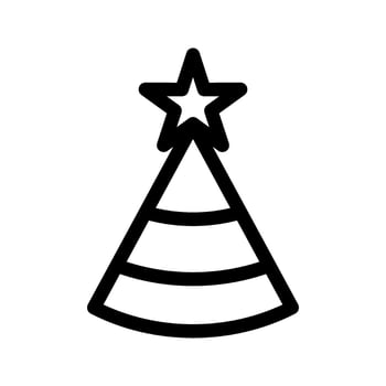 Party Hat Icon Vector Symbol Design Illustration