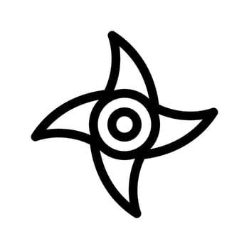 Spinning Blade Icon Vector Symbol Design Illustration