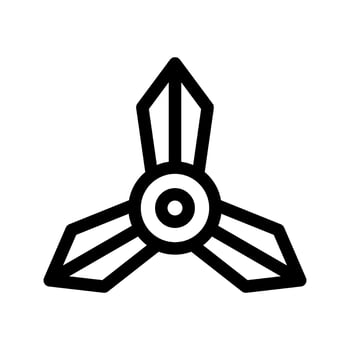 Shuriken Icon Vector Symbol Design Illustration