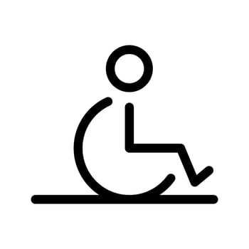 Wheelchair Accessible Icon Vector Symbol Design Illustration