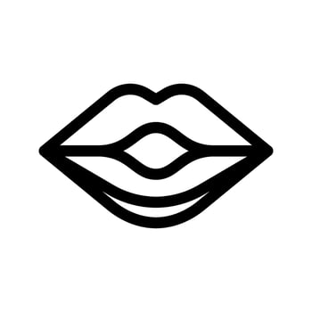 Kiss Icon Vector Symbol Design Illustration