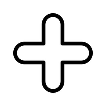 Plus Icon Vector Symbol Design Illustration