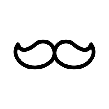 Mustache Icon Vector Symbol Design Illustration