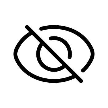 Hide Icon Vector Symbol Design Illustration