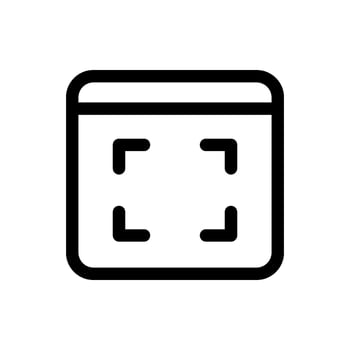 Screenshoot Icon Vector Symbol Design Illustration