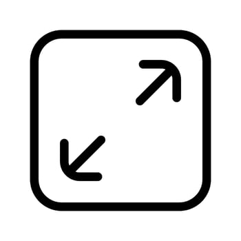 Expand Icon Vector Symbol Design Illustration