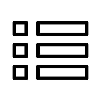 List Icon Vector Symbol Design Illustration