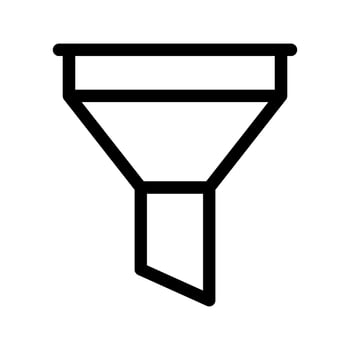 Filter Icon Vector Symbol Design Illustration