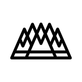 Mountain Icon Vector Symbol Design Illustration