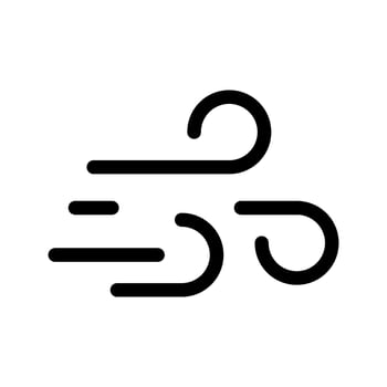 Wind Icon Vector Symbol Design Illustration