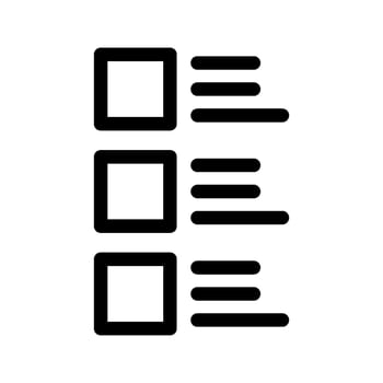 List Icon Vector Symbol Design Illustration