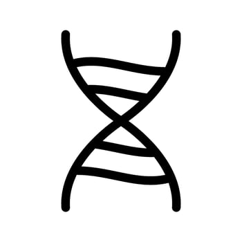 Dna Icon Vector Symbol Design Illustration