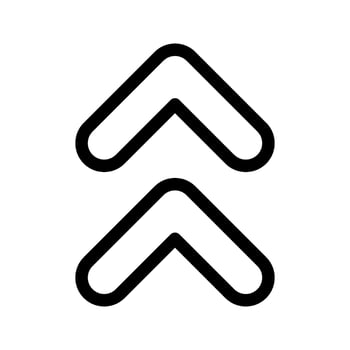 Up Arrows Icon Vector Symbol Design Illustration