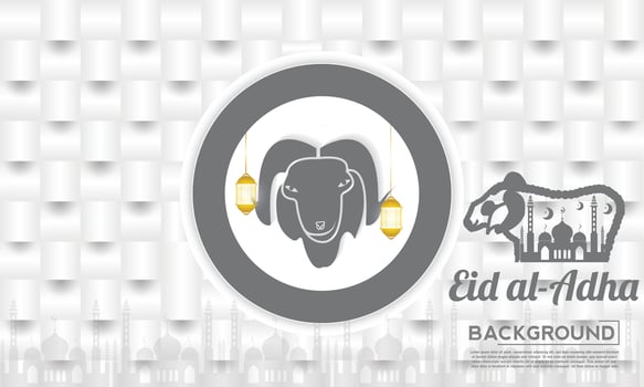 Eid al adha abstract background vector