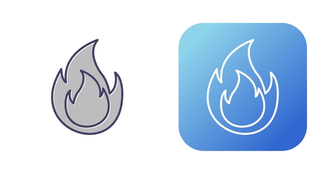 Flame Vector Icon