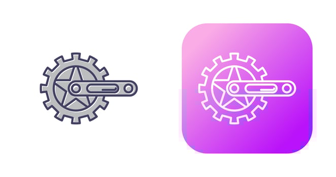 Crankset Vector Icon
