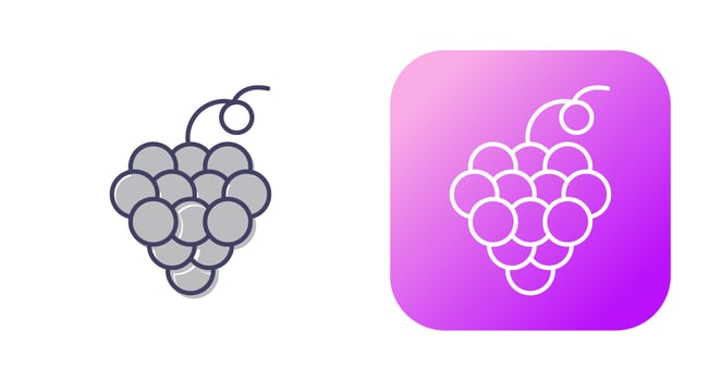 Grapes Vector Icon
