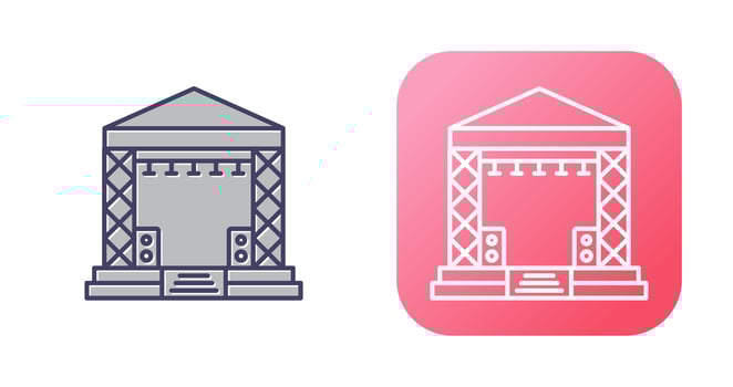 Stage Vector Icon
