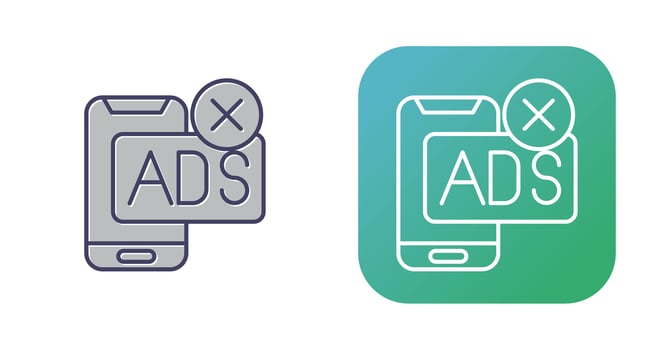 AD Block Vector Icon