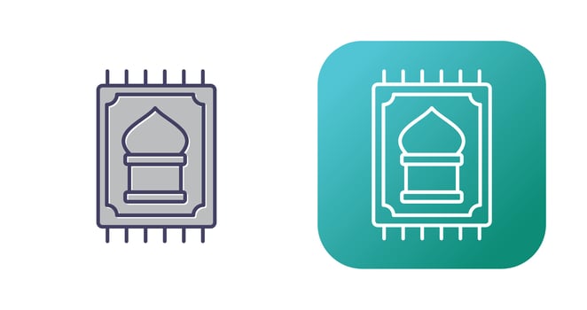 Prayer Rug Vector Icon