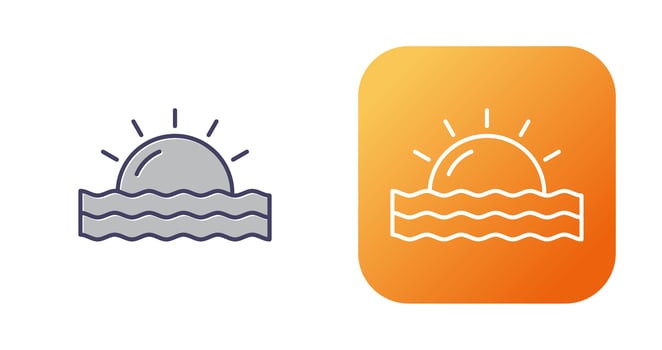 Sunset Vector Icon
