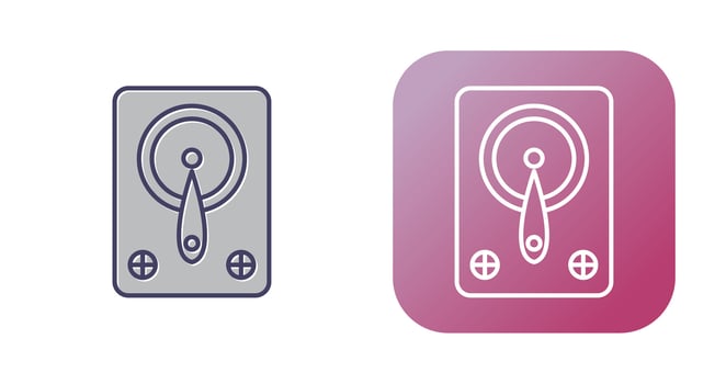 Hard Drive Vector Icon