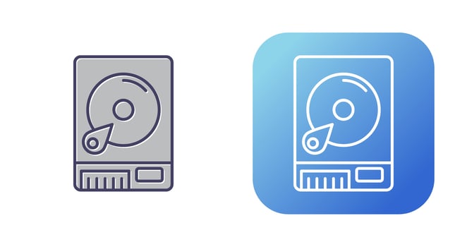 Harddrive Vector Icon