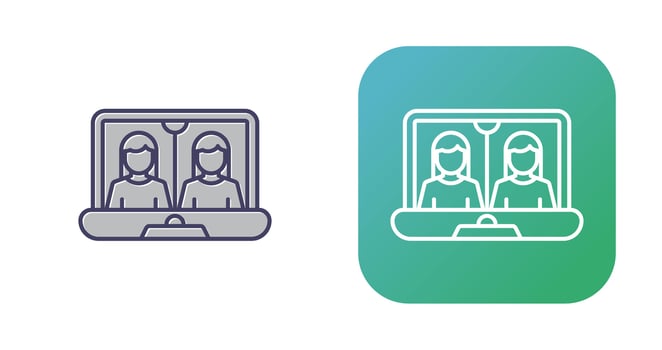 Online Meeting Vector Icon