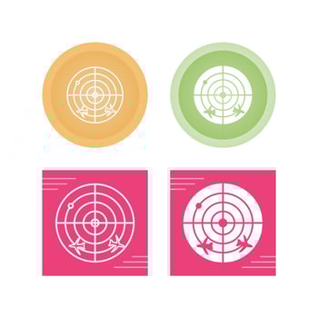 Radar Screen Vector Icon